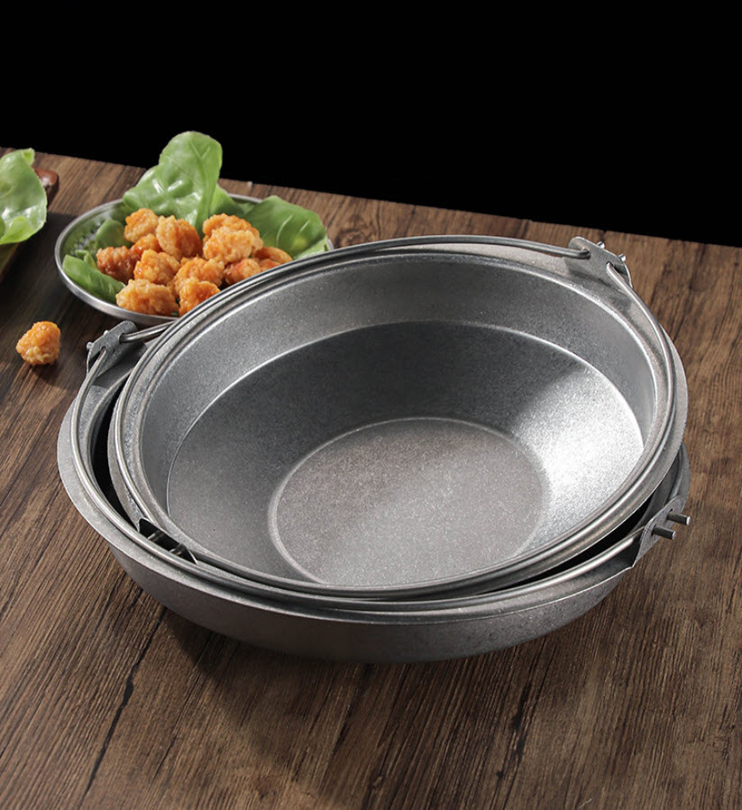 Nồi lẩu Sukiyaki vintage nồi đựng seafood inox 201 CCD019