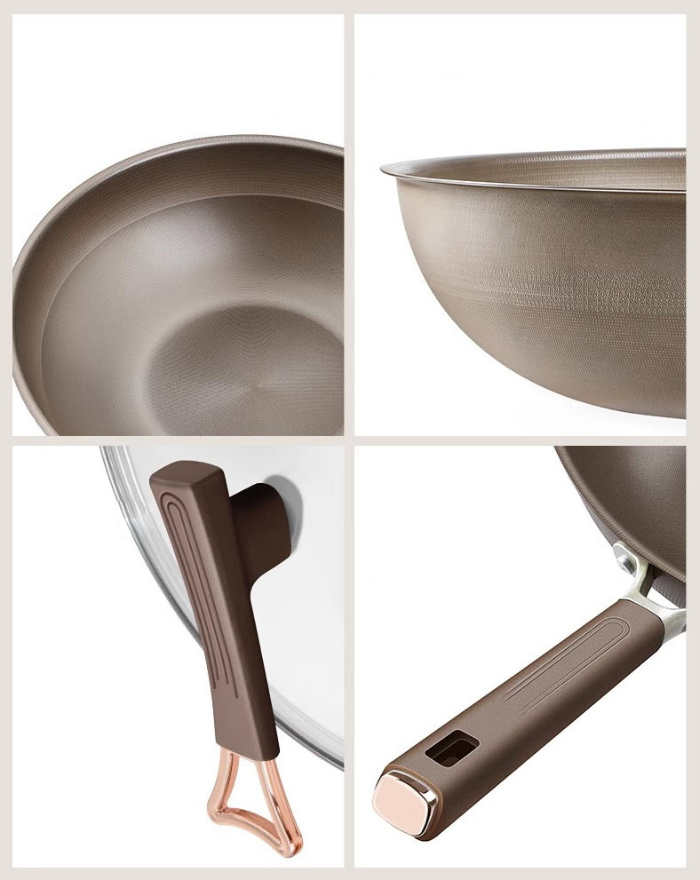 Chảo bầu titanium an toàn cho sức khỏe size 32-34cm TG998