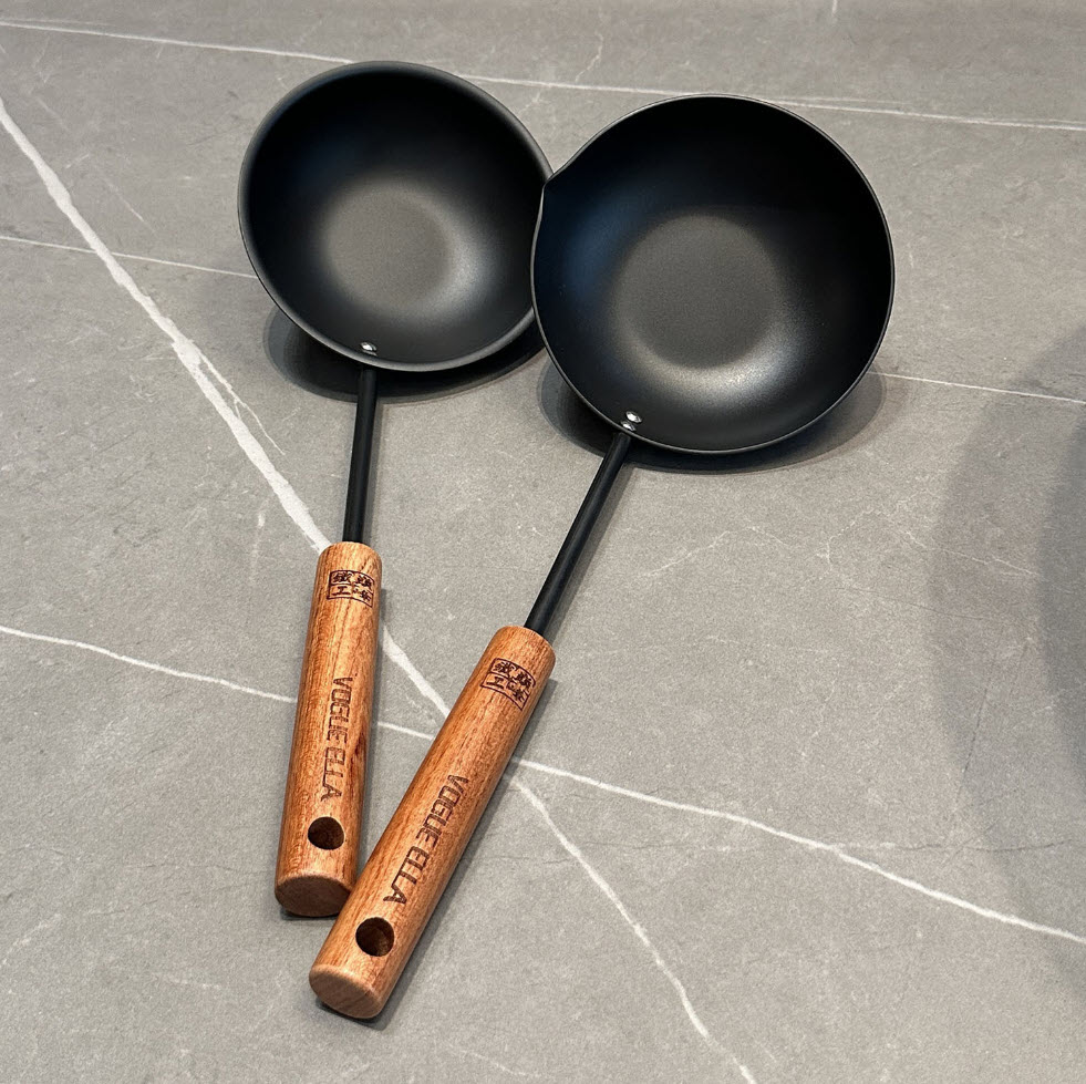 Muỗng múc dầu đun sôi dầu ăn 12cm bằng thép KQYG11