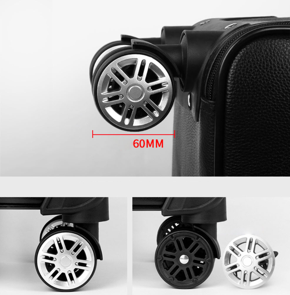 Vali kéo du lịch Lapoe Da Bò thật size 16-20 inch LB5816