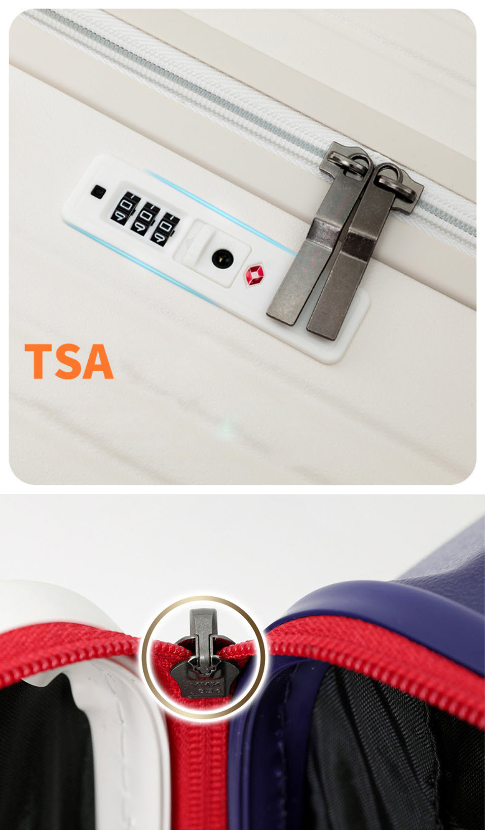 Vali kéo du lịch khóa TSA có cổng sạc USB size 20-32inch T2111