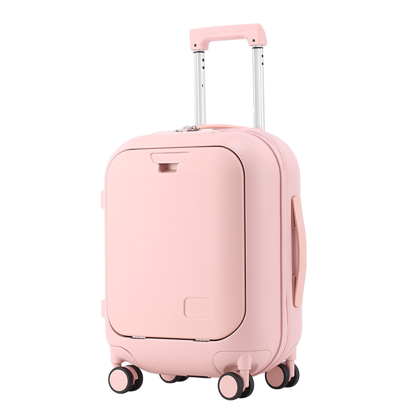 Vali kéo du lịch nhựa PC khóa TSA cổng sạc USB size 18-24inch T898