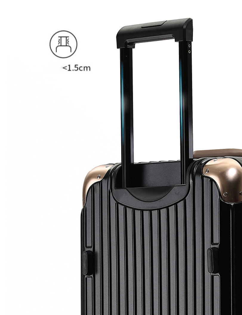 Vali kéo du lịch viền nhôm khóa đôi TSA size 20-34inch T1901