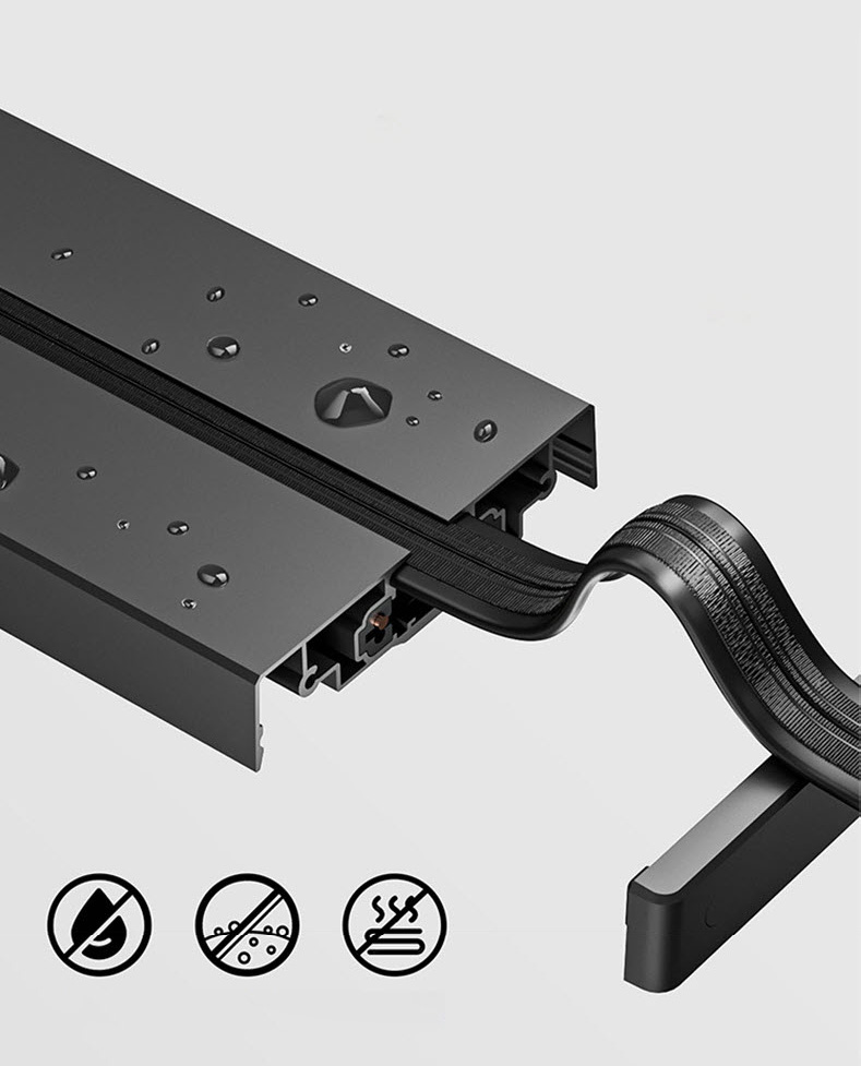 Ổ cắm điện thanh ray trượt có công tắc nguồn, viền led 8000W - 32A ZP011