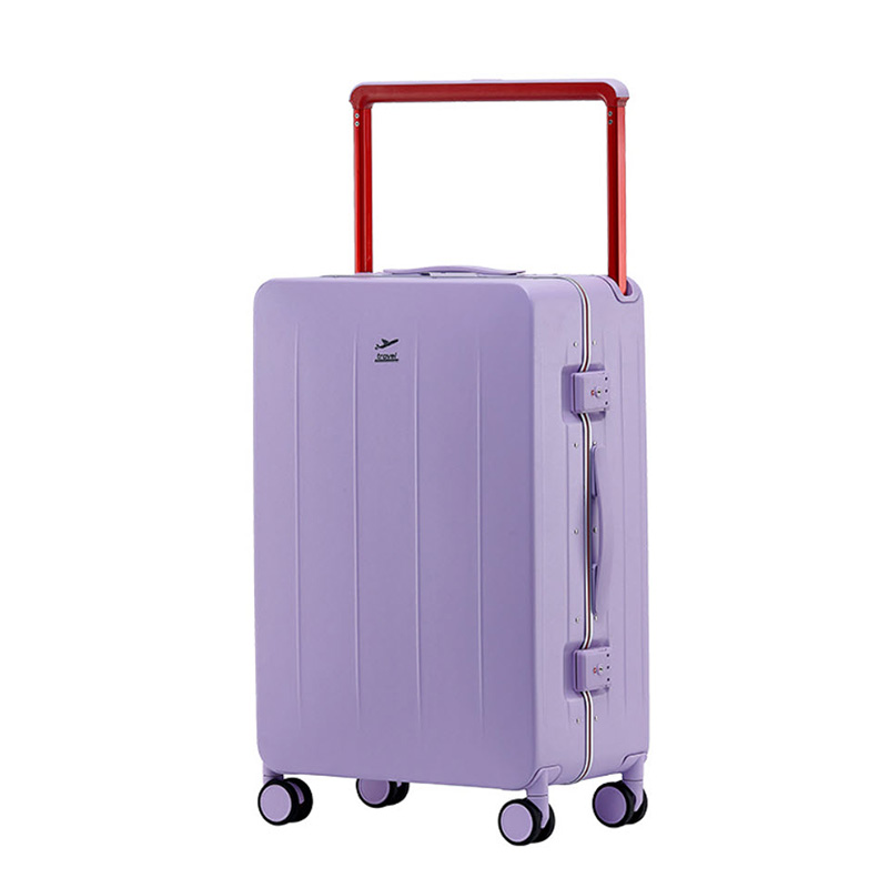 Vali kéo du lịch khóa đôi TSA viền khóa hợp kim nhôm size 20-26inch PH3008