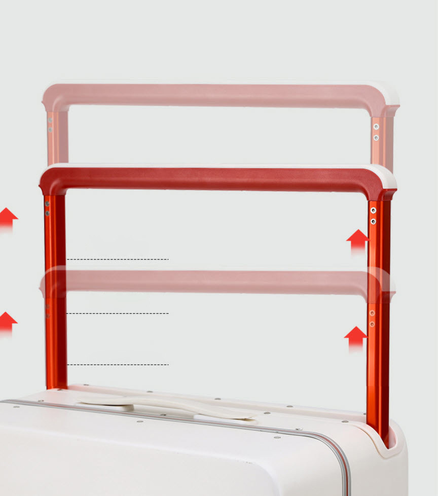 Vali kéo du lịch khóa đôi TSA viền khóa hợp kim nhôm size 20-26inch PH3008