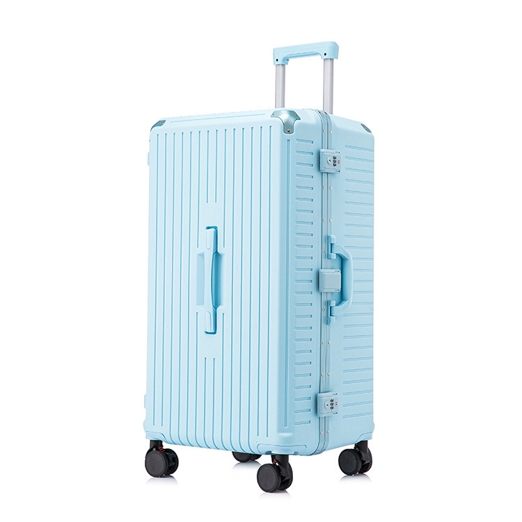 Vali kéo du lịch khóa đôi TSA viền nhôm cổng sạc USB size 24-32inch PH9019