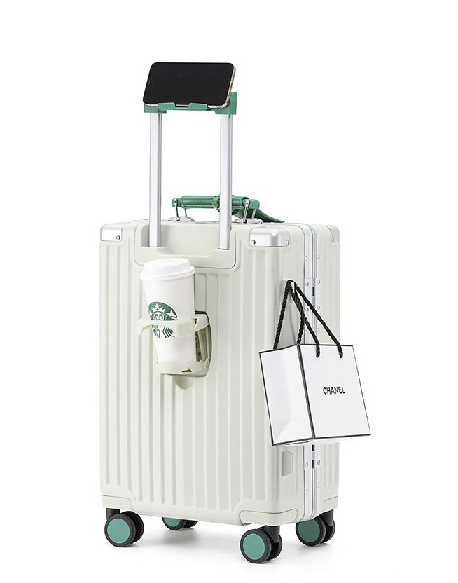 Vali kéo du lịch khóa đôi TSA viền nhôm thời trang 20-28inch PJ0925