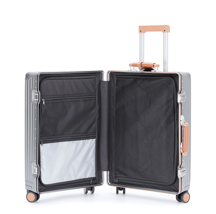 Vali kéo du lịch khóa đôi TSA viền nhôm thời trang 20-28inch PJ0925