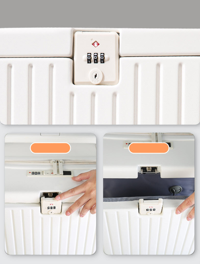 Vali kéo du lịch khóa TSA 2 ổ cổng sạc USB 20-26inch SK6608
