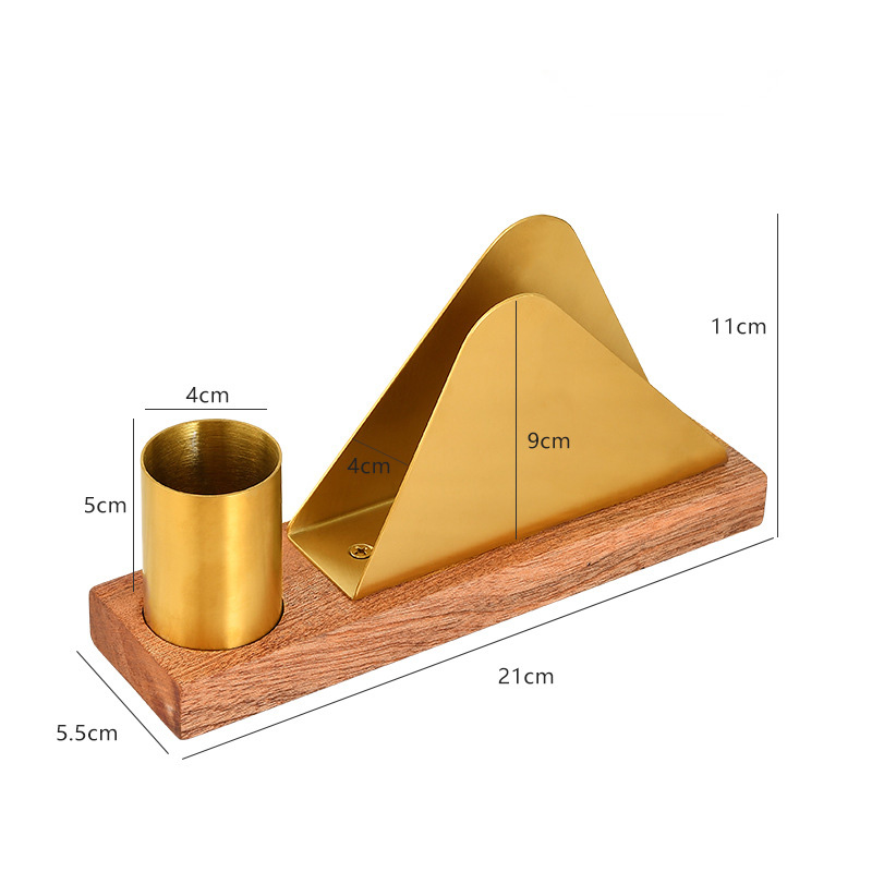 Khay đựng khăn giấy để bàn đế gỗ JJD14