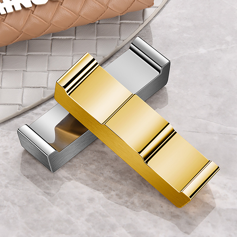 Gác đũa muỗng inox 304 mẫu chữ nhật mạ vàng KT03