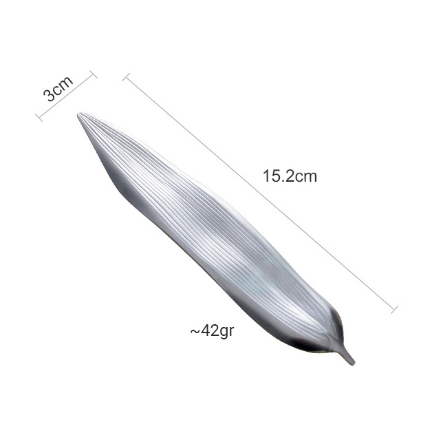 Gác đũa inox 304 hình chiếc lá gác muỗng mạ vàng GQL016