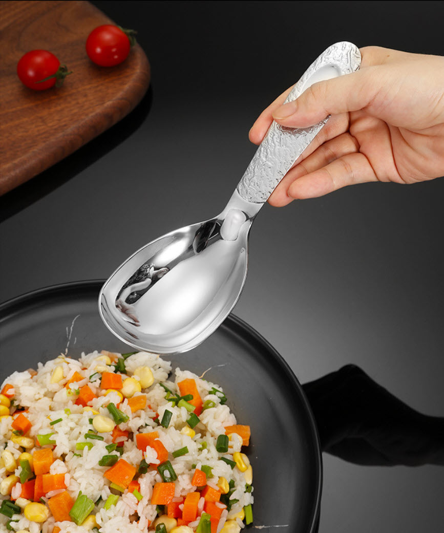 Muỗng phục vụ muỗng múc thức ăn bàn tiệc inox 304 JHG011