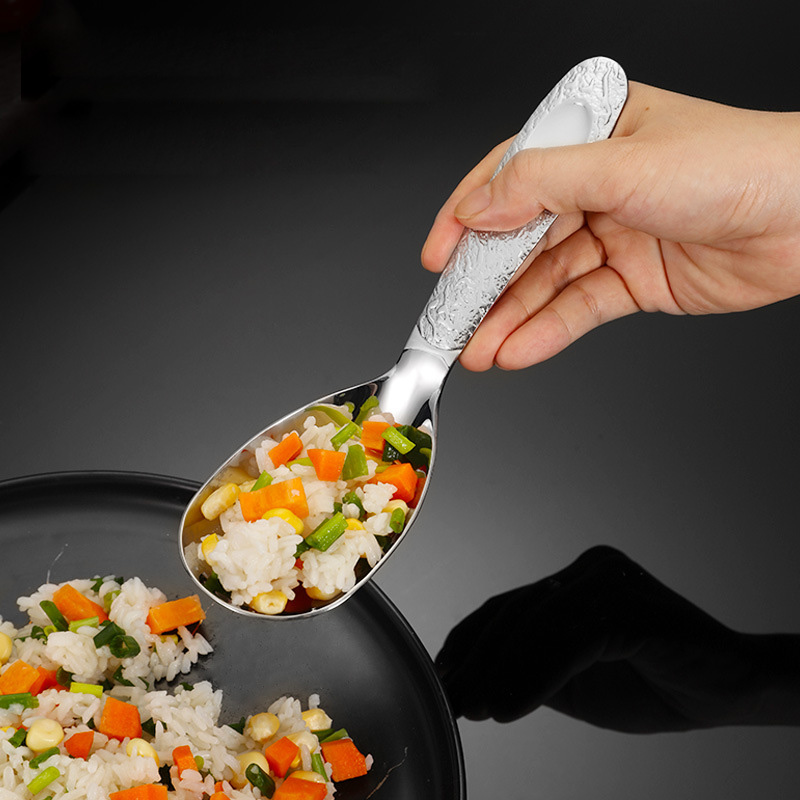 Muỗng phục vụ muỗng múc thức ăn bàn tiệc inox 304 JHG011