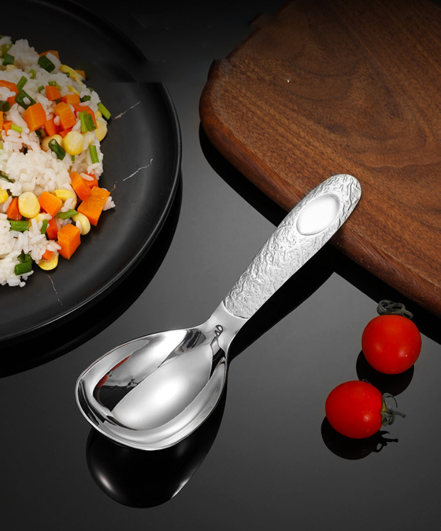 Muỗng phục vụ muỗng múc thức ăn bàn tiệc inox 304 JHG011