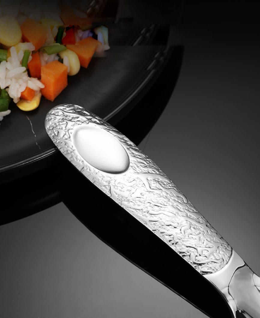 Muỗng phục vụ muỗng múc thức ăn bàn tiệc inox 304 JHG011