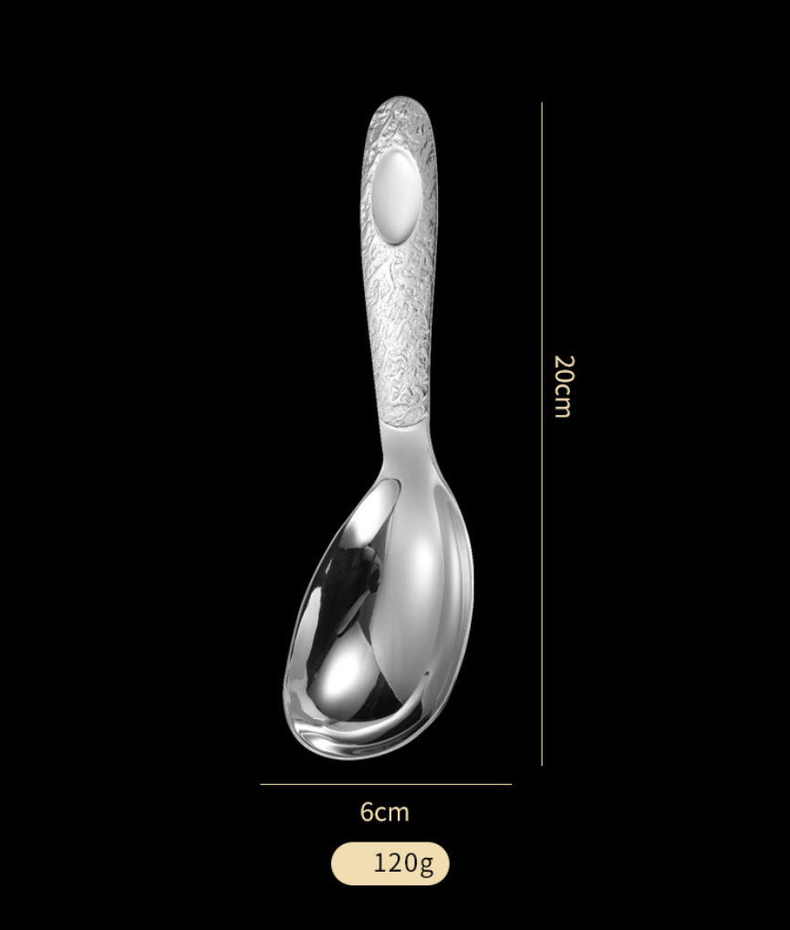 Muỗng phục vụ muỗng múc thức ăn bàn tiệc inox 304 JHG011