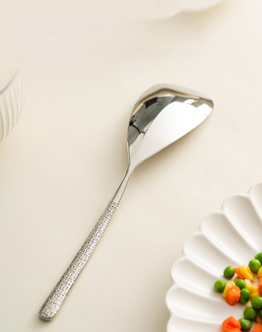 Muỗng phục vụ muỗng múc thức ăn bàn tiệc inox 304 JHG012