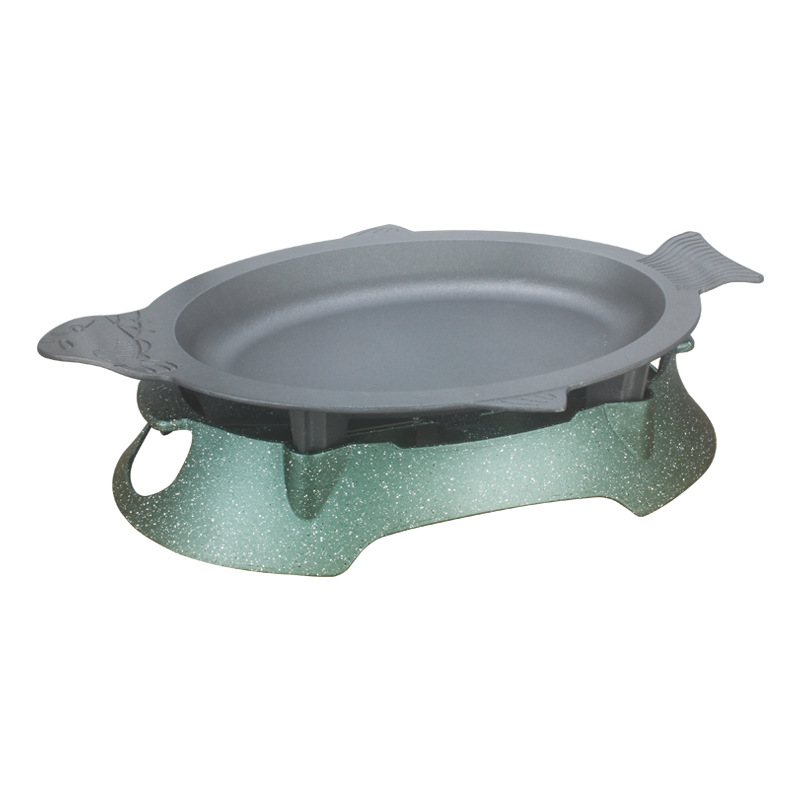 Bộ chảo hâm nóng Cá các món buffet Crawfish Cua rang me kèm bếp cồn theo bộ GCH014