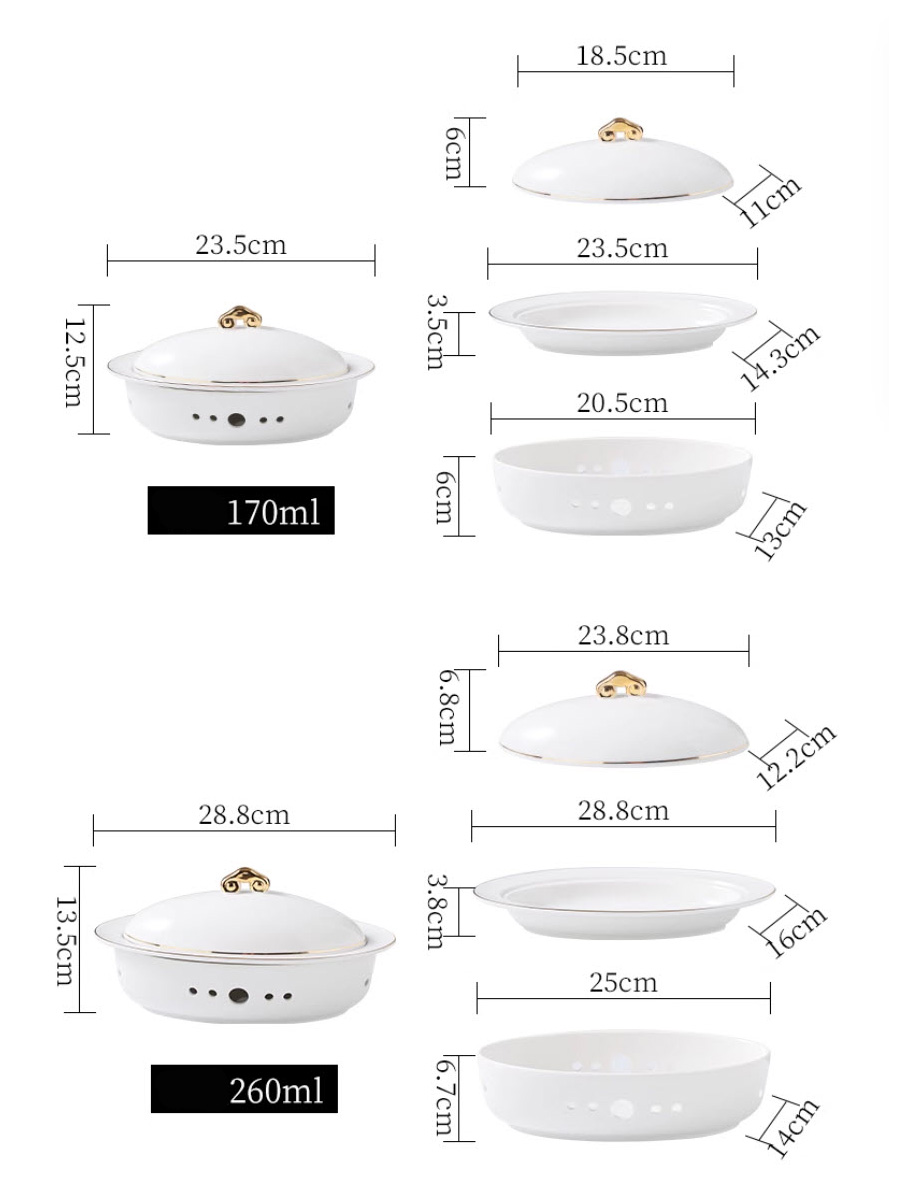 Nồi hâm nóng thức ăn bằng nến giữ nóng Cá, Hải Sâm, Bào Ngư PBC011