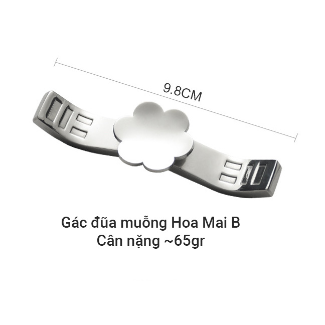 Gác đũa muỗng Hoa Mai inox 304 dùng gác đũa gác muỗng gác nĩa OEM YMV11