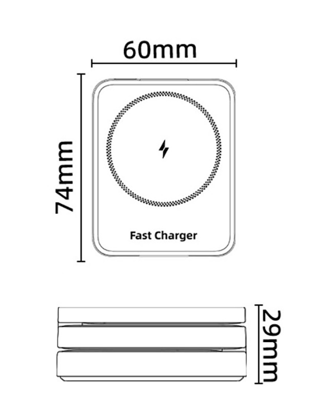Đế sạc nhanh không dây từ tính 3in1 HT552 chuẩn QC3.0 23W có đèn LED