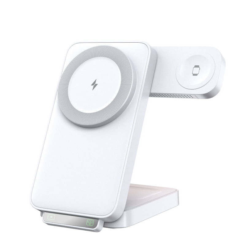Đế sạc nhanh không dây từ tính 3in1 HT-C29 23W có đèn ngủ LED