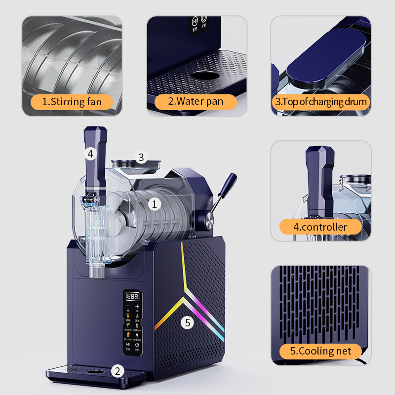 Máy làm kem tuyết làm lạnh nước trái cây SHW802 dung tích 2.5L công suất 150W