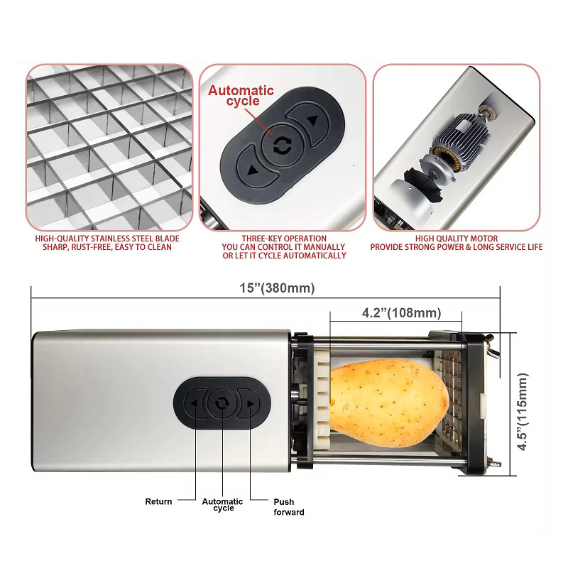 Máy cắt khoai tây chiên máy cắt sợi rau củ đa năng ZSH011