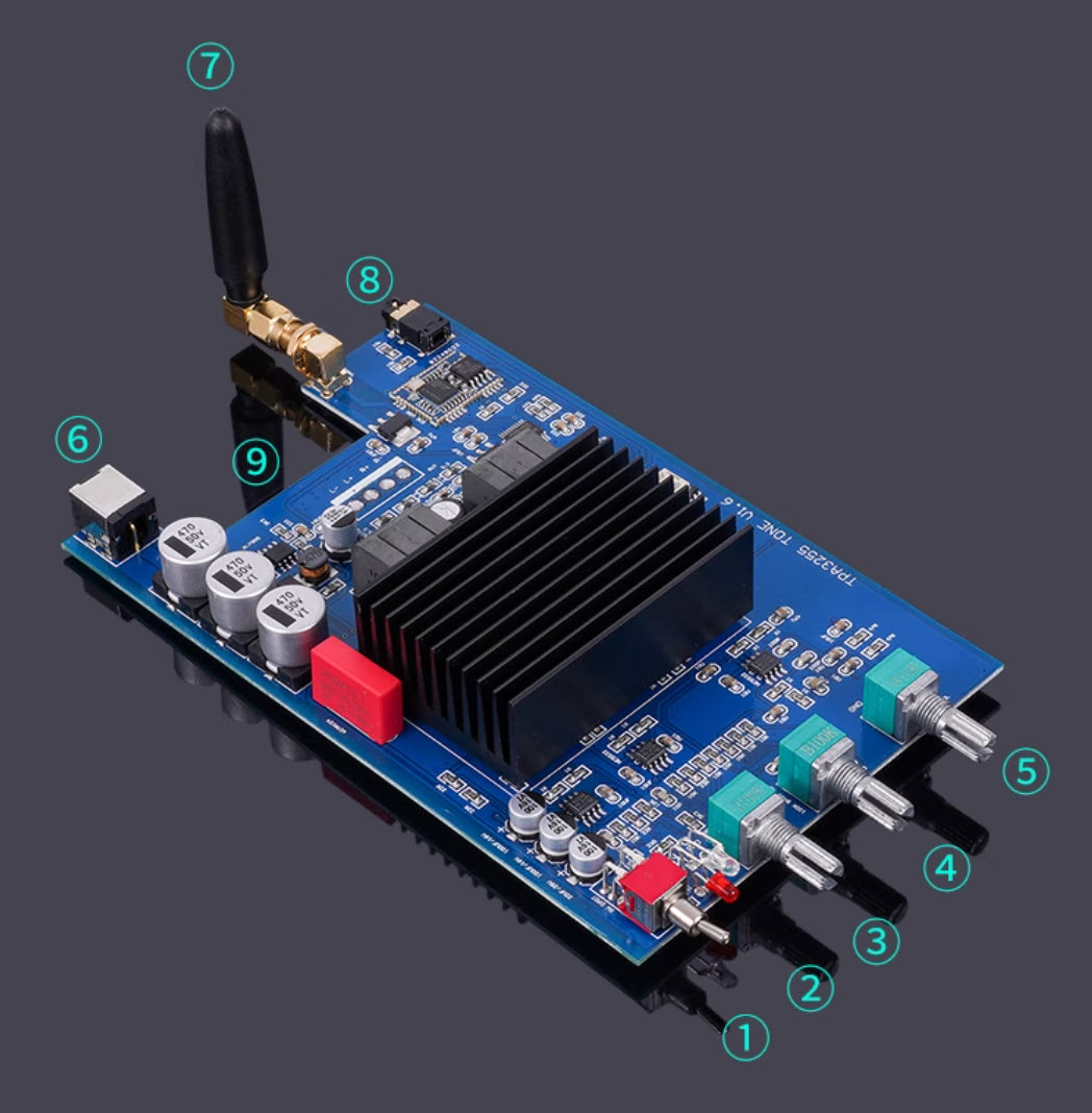 Bộ khuếch đại âm thanh Class D 300Wx2 kèm thu bluetooth 5.4 model PAD-3255