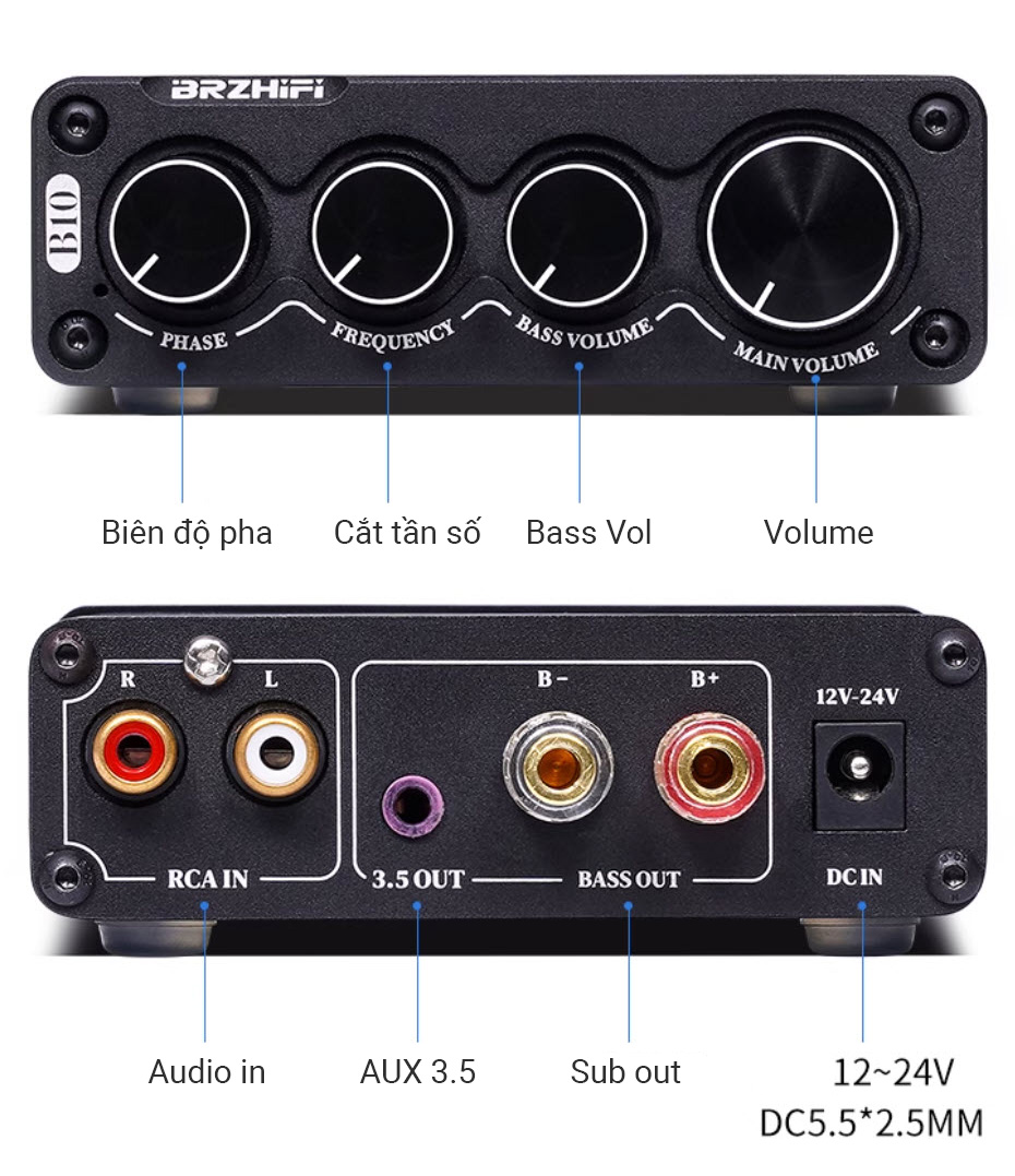 Bộ khuếch đại cho subwoofer 100W Class D model B10