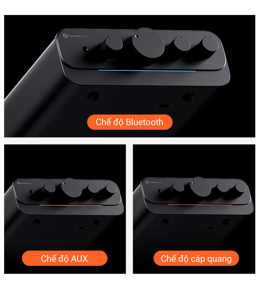 Bộ khuếch đại class D 4.1 - 5.0 - 5.1 cho gia đình chip đôi TPA3116 FosiAudio HT4S