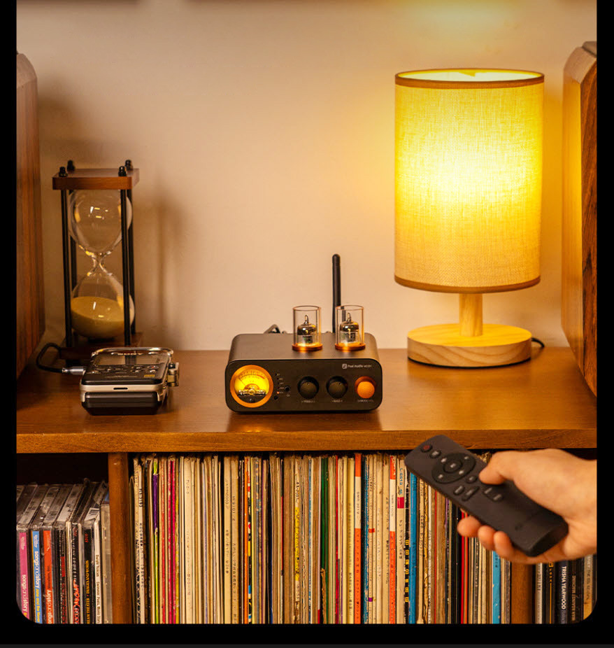 Bộ khuếch đại đèn 105Wx2 FosiAudio MC331 chip TPA3221 Class D bóng GE5654 bluetooth 5.0