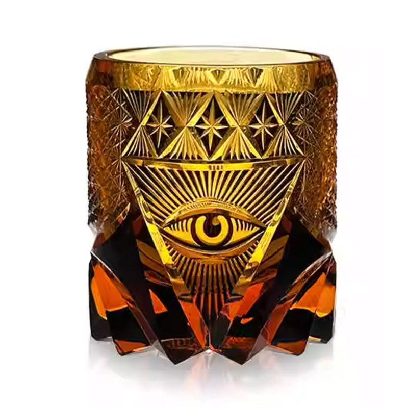 Ly whisky pha lê 280ml chế tác thủ công Edo Kiriko mẫu God's Eye Vianasa VS8565
