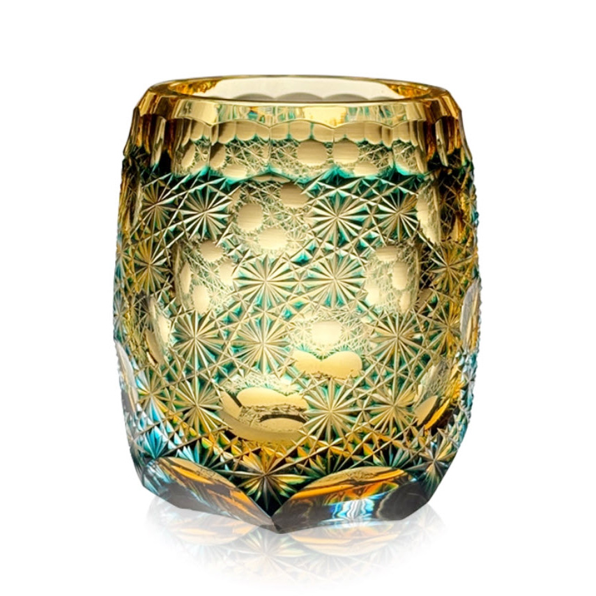 Ly whisky pha lê 280ml chế tác thủ công Edo Kiriko mẫu Seven Stars Vianasa VS1313