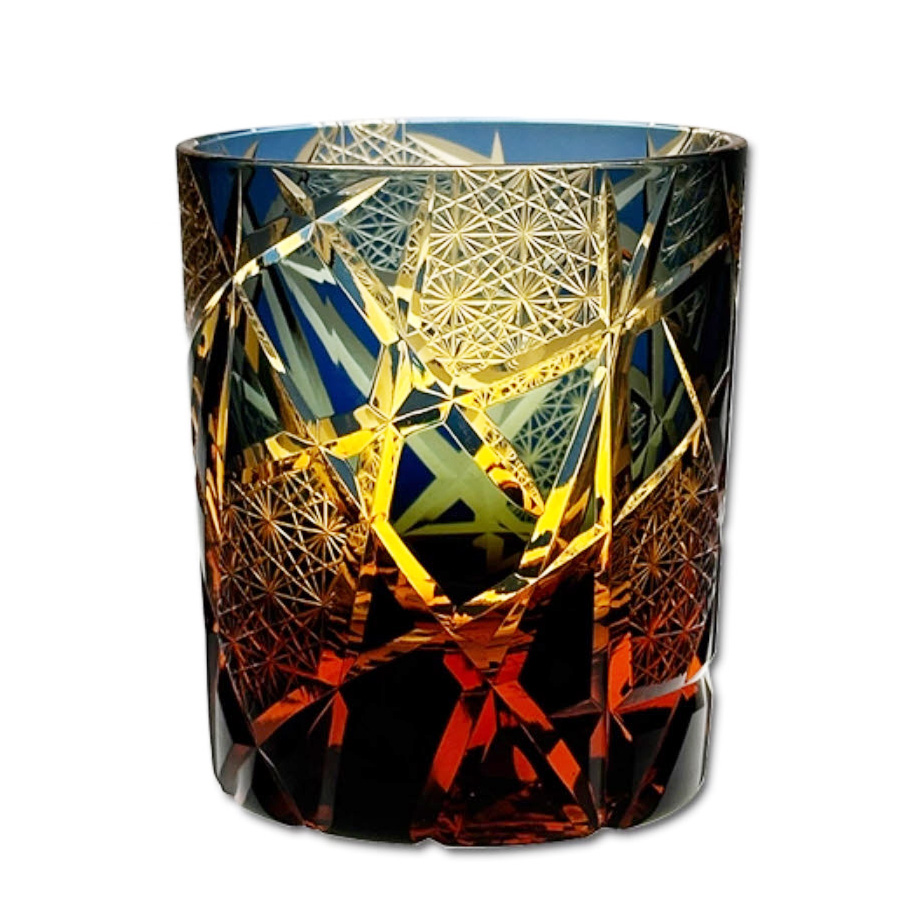 Ly whisky pha lê 280ml chế tác thủ công Edo Kiriko mẫu Ragnarok Vianasa VS2323