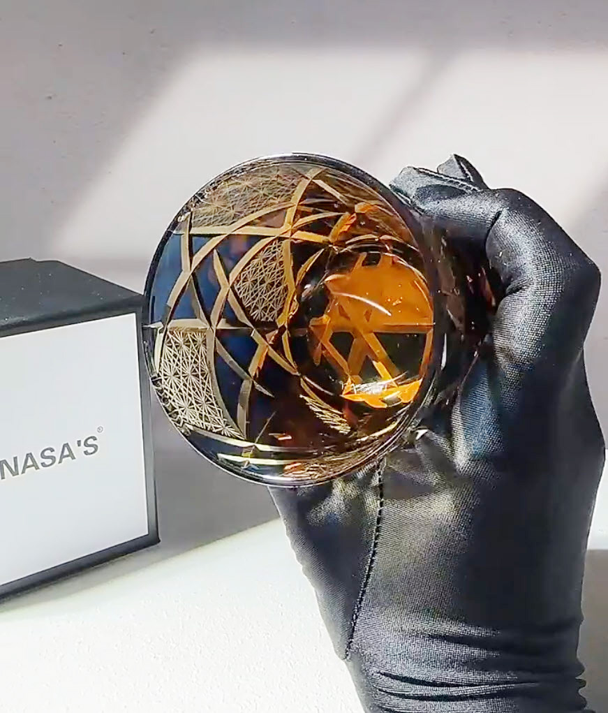 Ly whisky pha lê 280ml chế tác thủ công Edo Kiriko mẫu Ragnarok Vianasa VS2323