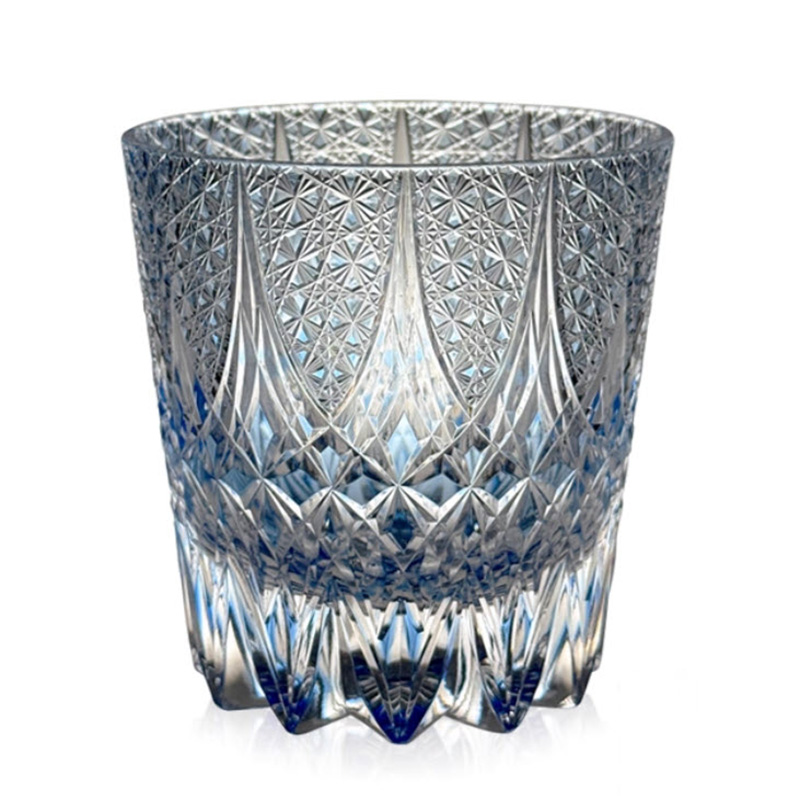 Ly whisky pha lê 330ml chế tác thủ công Edo Kiriko mẫu Eternal Star Vianasa VS3424