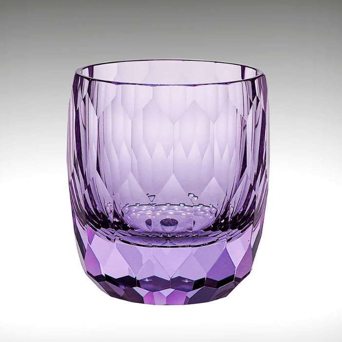 Ly whisky pha lê 5A 210ml chế tác thủ công Edo Kiriko mẫu K9 Diamon Vianasa VS3435