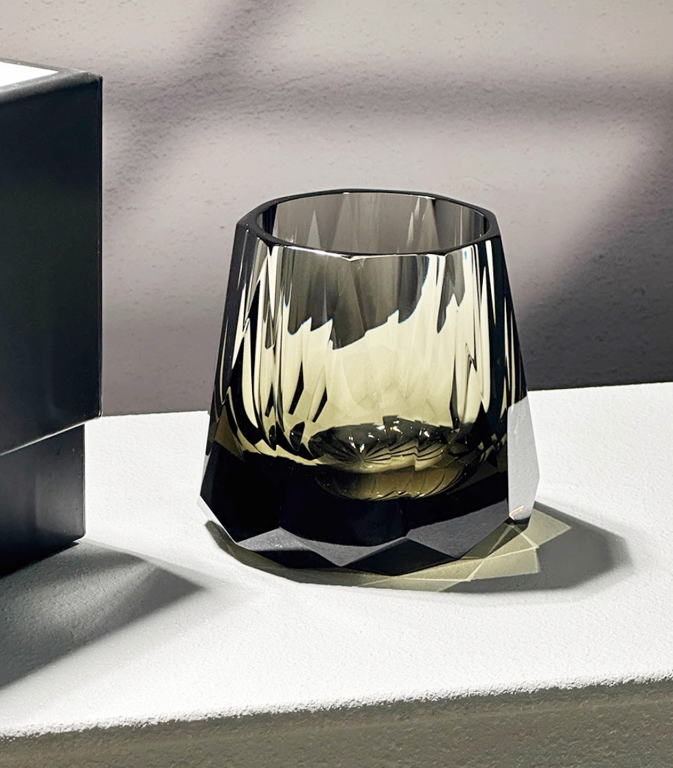 Ly whisky pha lê 200ml chế tác thủ công K9 Black Mystery Vianasa VS2323B