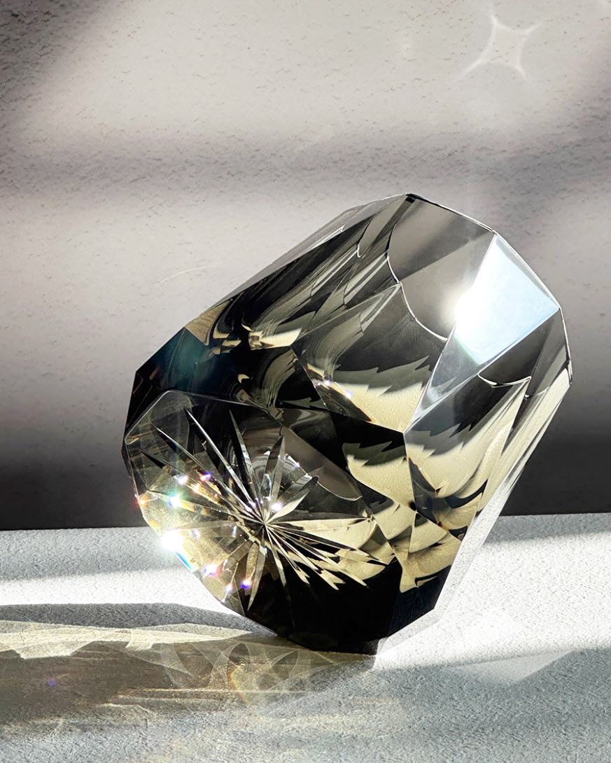 Ly whisky pha lê 200ml chế tác thủ công K9 Black Mystery Vianasa VS2323B