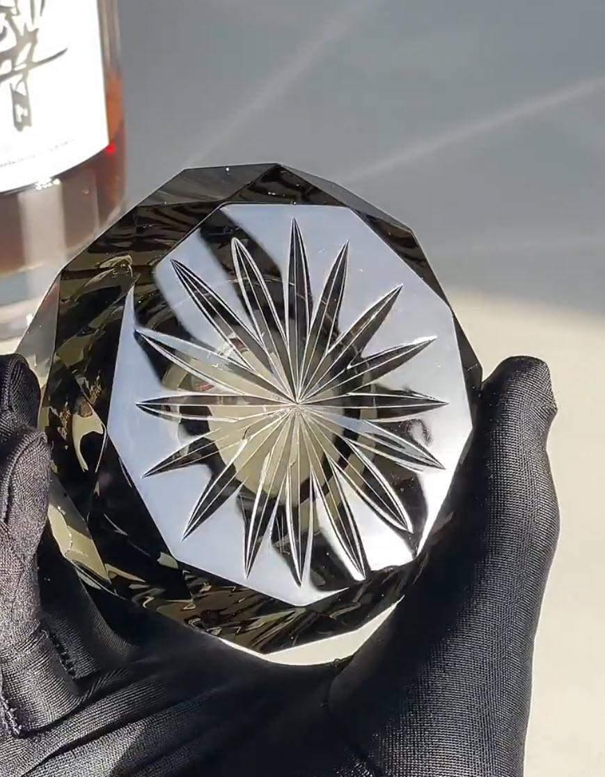 Ly whisky pha lê 200ml chế tác thủ công K9 Black Mystery Vianasa VS2323B