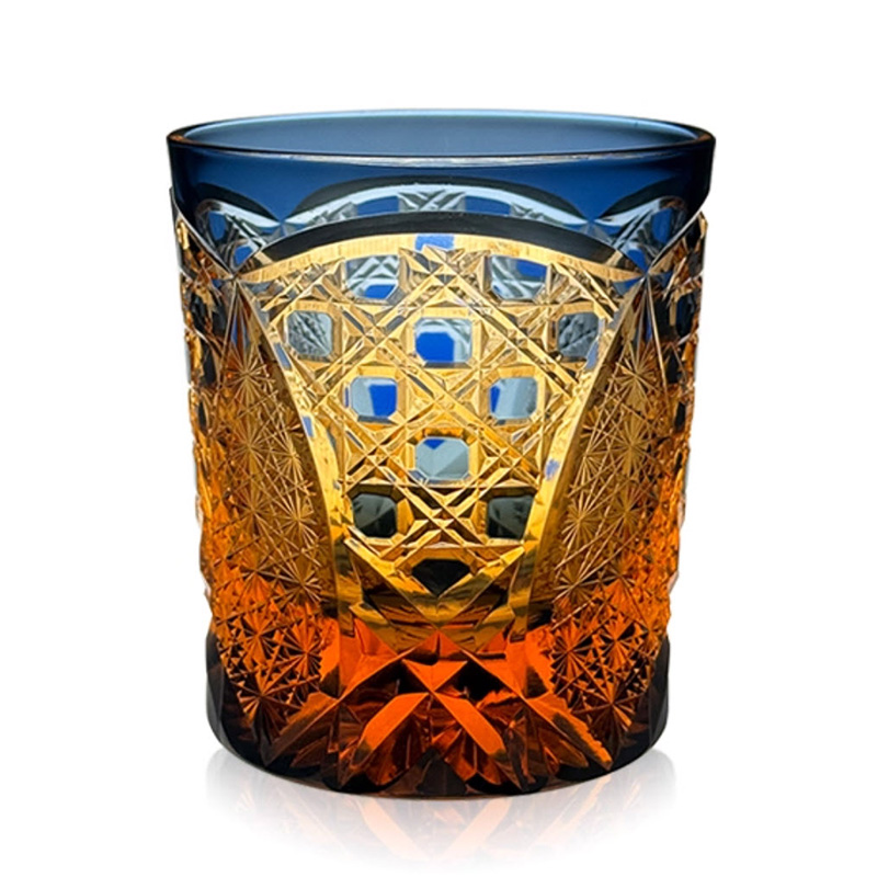 Ly wishky pha lê 280ml chế tác thủ công Edo Kiriko mẫu Sunset Song Vianasa VS2323C