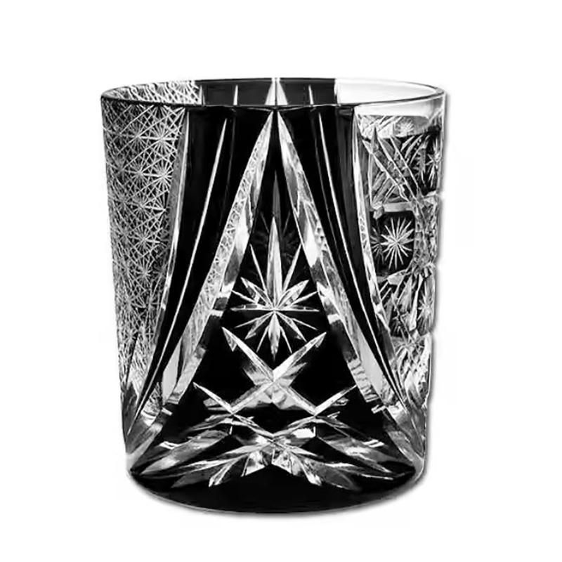 Ly wishky pha lê 280ml chế tác thủ công Edo Kiriko mẫu Day&Night Vianasa VS9898