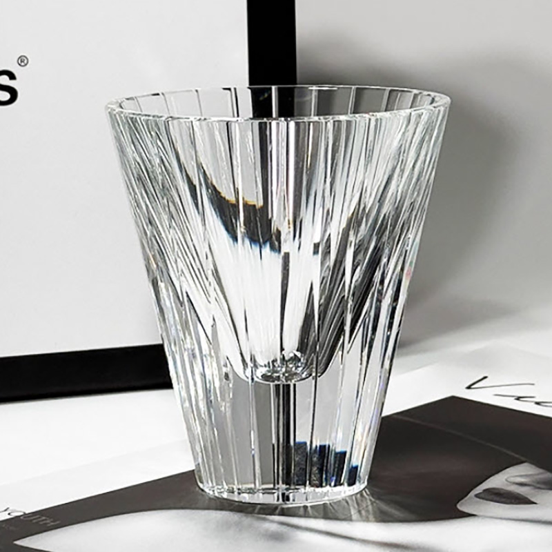 Ly wishky pha lê K9 mẫu Star Flash 150ml chế tác thủ công Vianasa VS23232