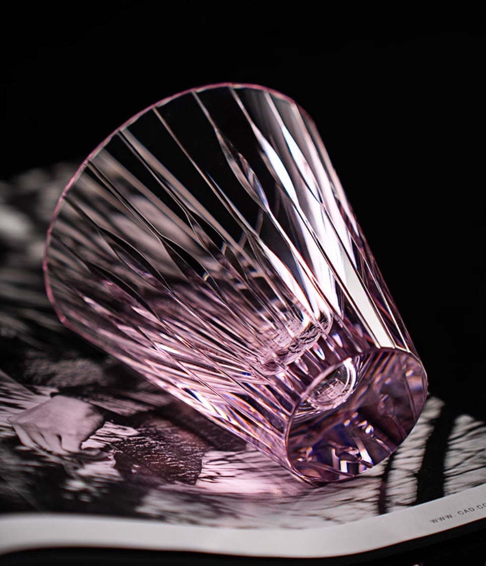 Ly wishky pha lê K9 mẫu Star Flash 150ml chế tác thủ công Vianasa VS23232