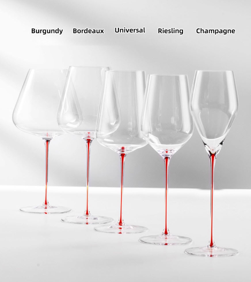 Ly vang pha lê chế tác thủ công mẫu Burgundy Vianasa EK1101