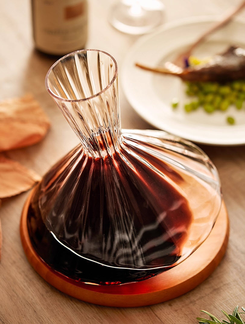 Decanter bình thở vang pha lê 1000ml mẫu Spiral Cone Vianasa VS33434A