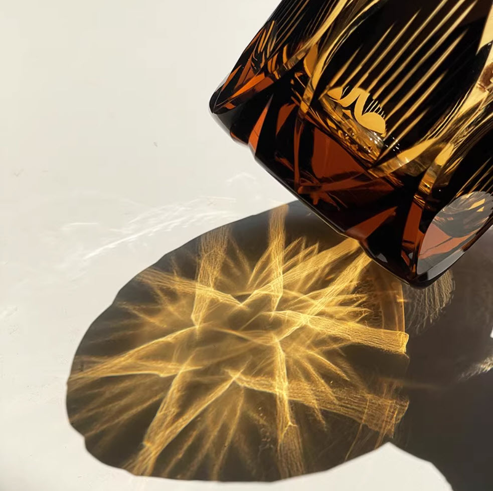 Ly wishky pha lê 250ml chế tác thủ công Edo Kiriko mẫu Chrysanthemum Vianasa VS433434